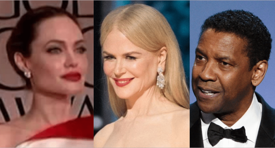Angelina Jolie, Nicole Kidman, Denzel Washington