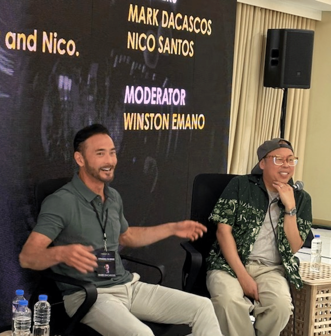 Mark Dacascos and Nico Santos