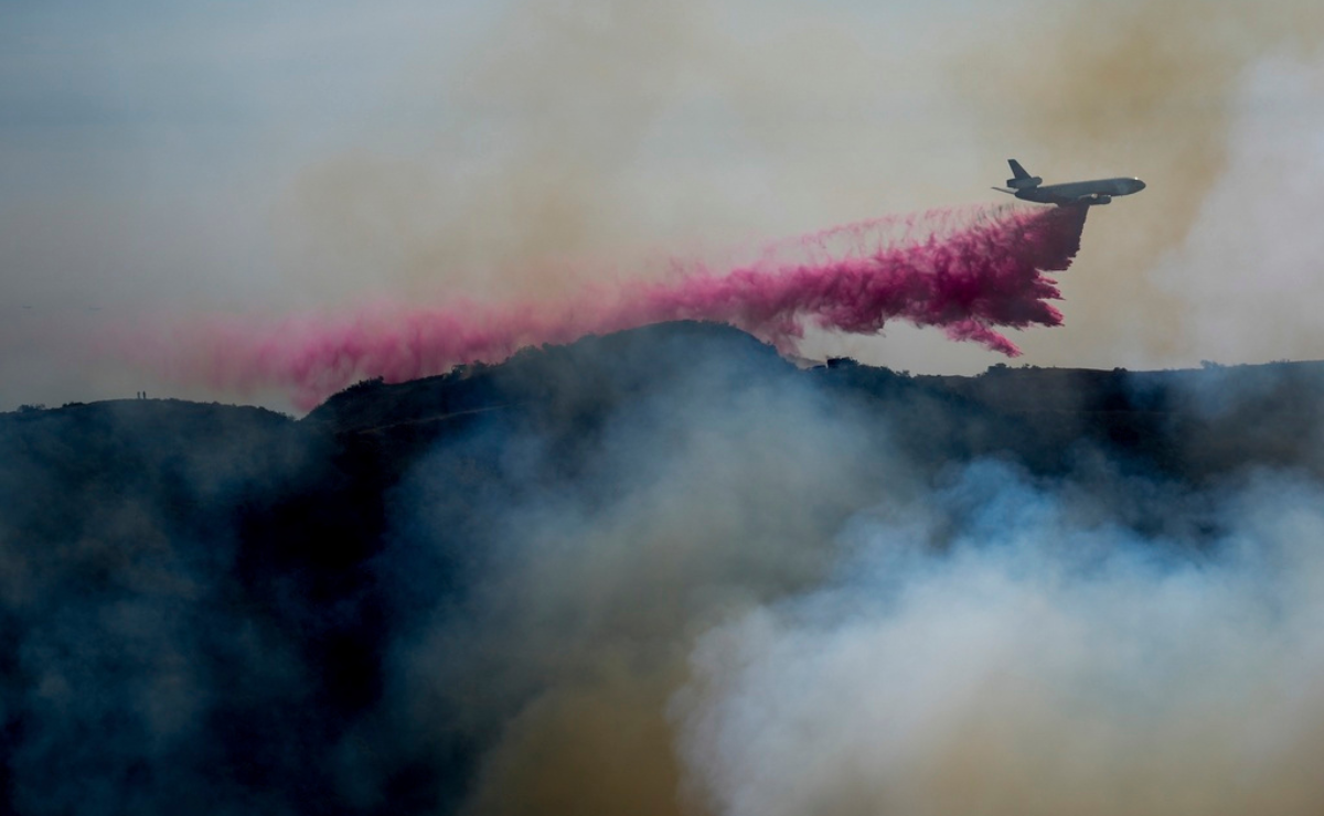 Pink flame retardants are used to slow California fires. What do we know about them?