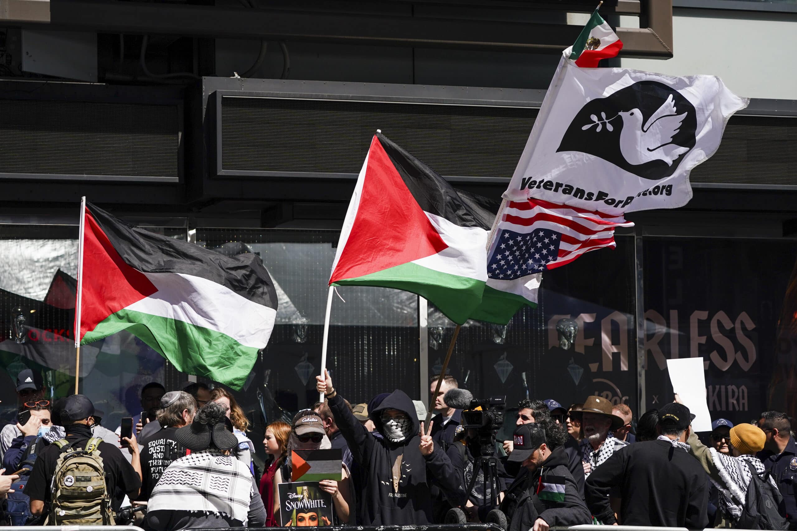 Protests at Gal Gadot walk of fame ceremony