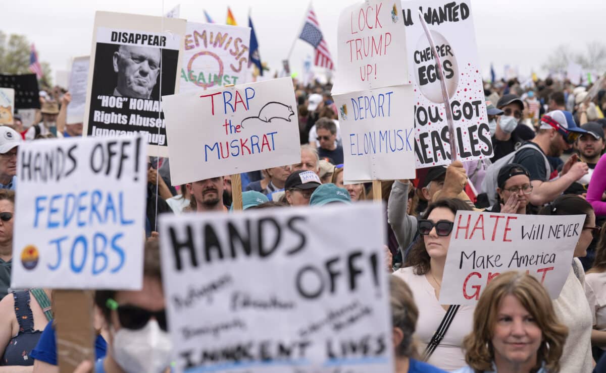Hands Off protests