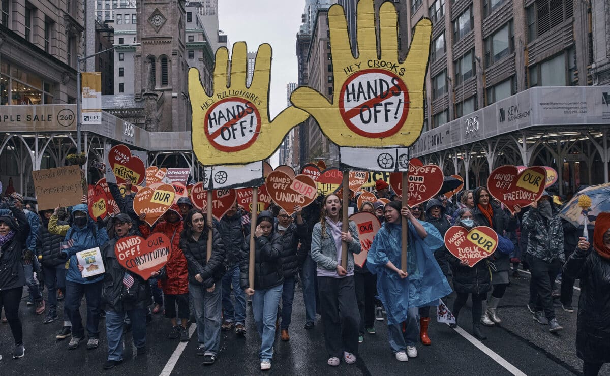 Hands off protests