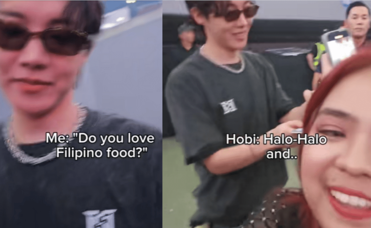 J-Hope Hobi loves Filipino food