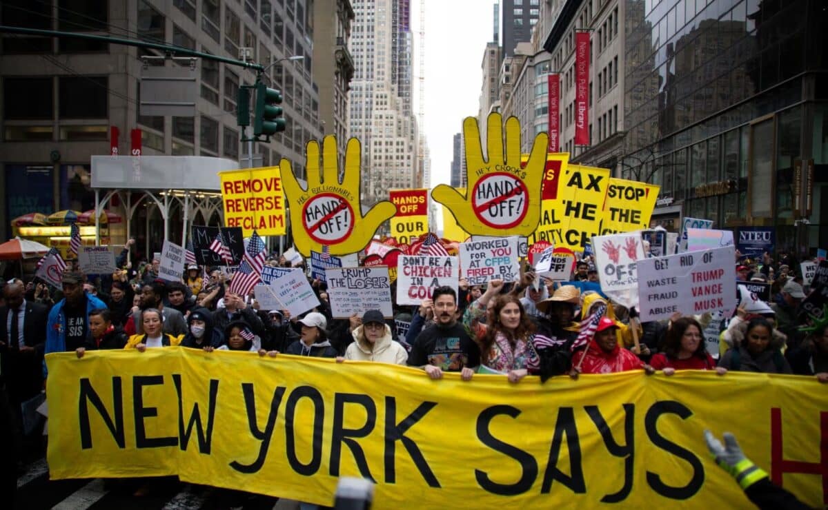 Hands Off protests