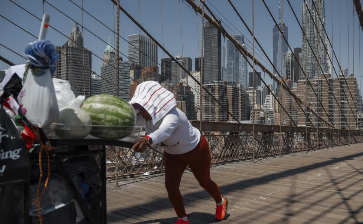 Extreme heat wave in New York City