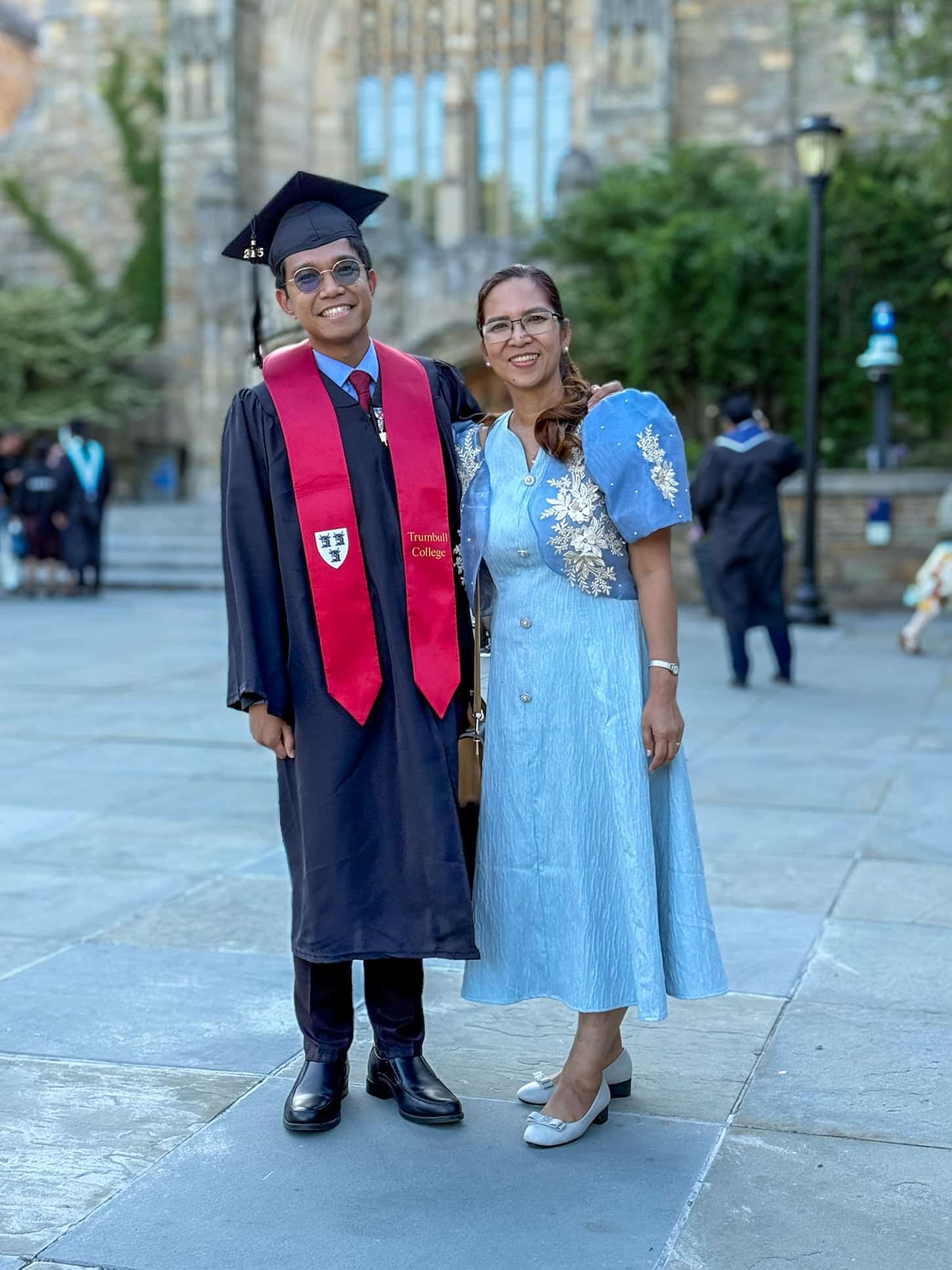 Nathan Arriston with mom