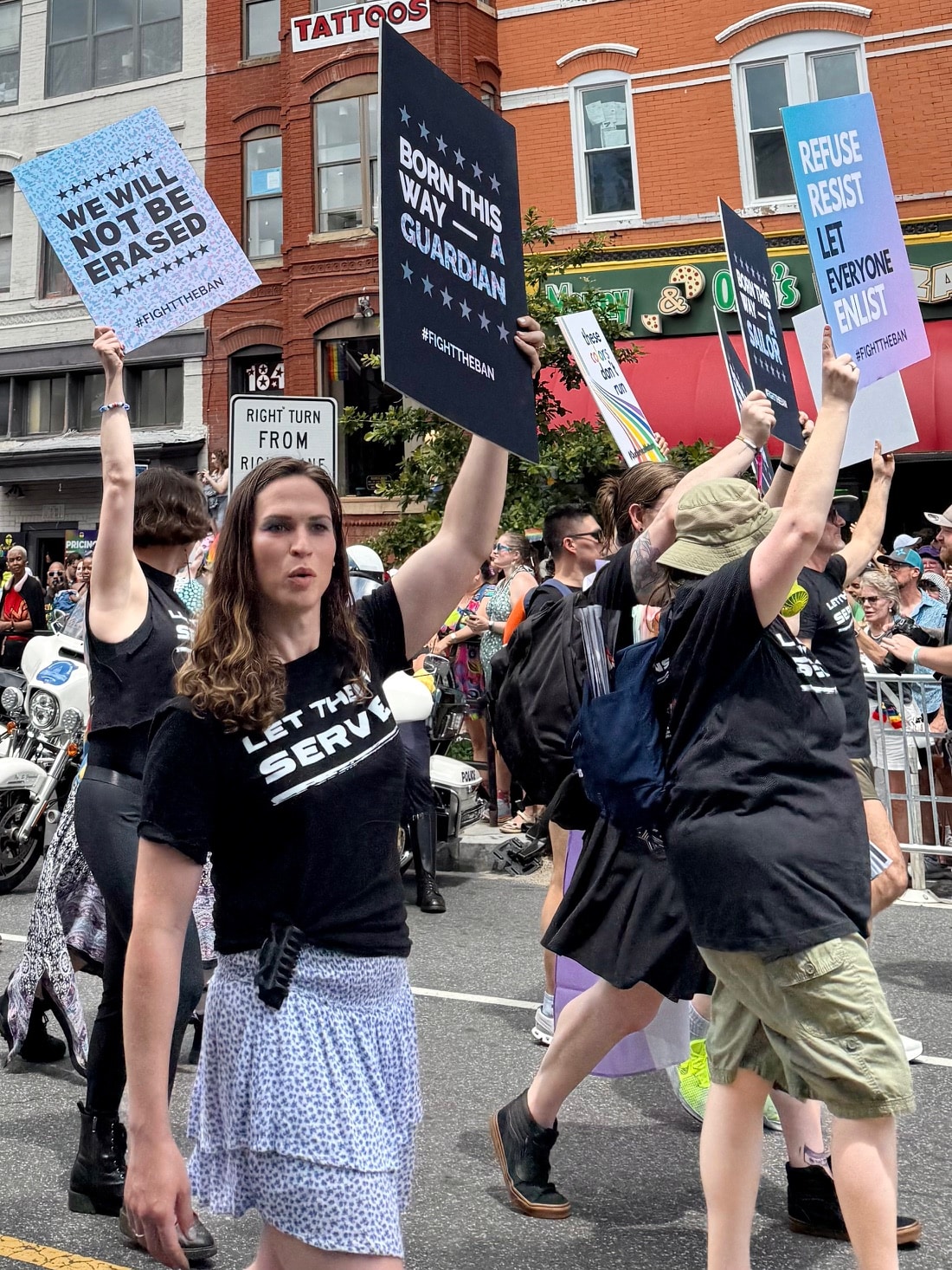 Pride marchers