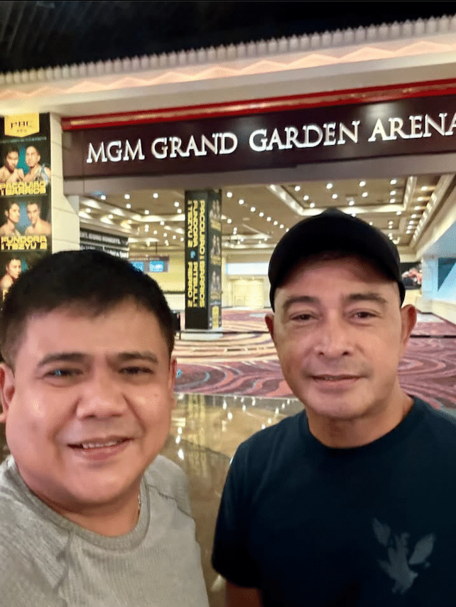 Cesar Montano with Bernard Cloma