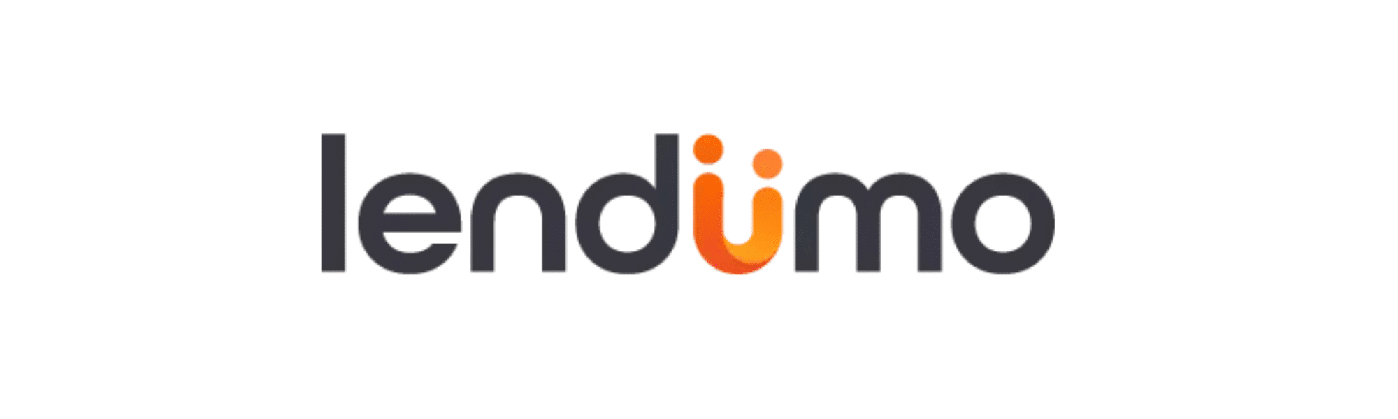 Lendumo company logo in black and orange.