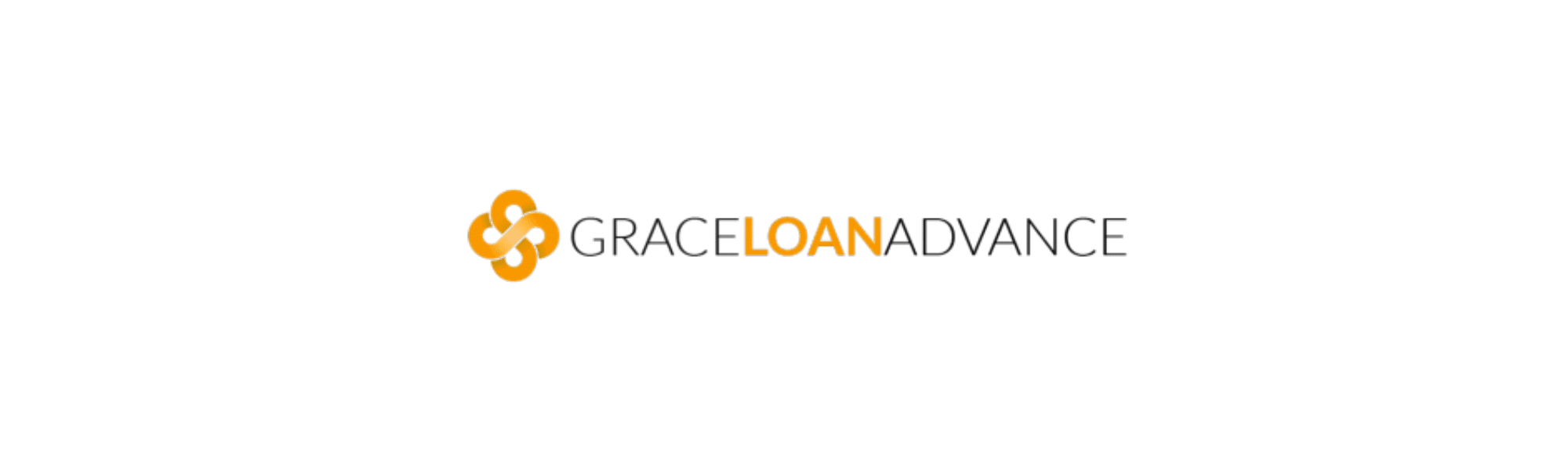 Grace Loan Advance company logo in orange and black text with a four-looped emblem.