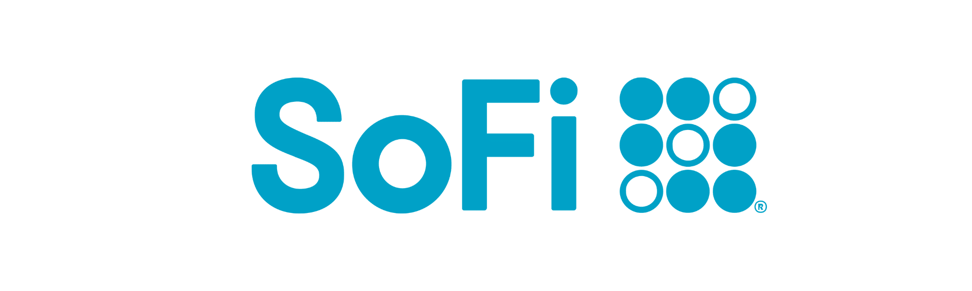 SoFi company logo in blue with stylized dot design.