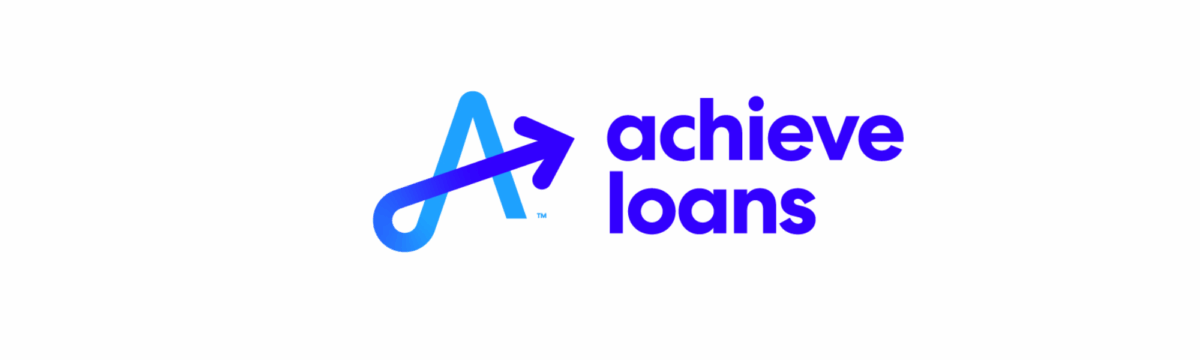 Achieve Loans logo featuring stylized blue ‘A’ with upward arrow design.
