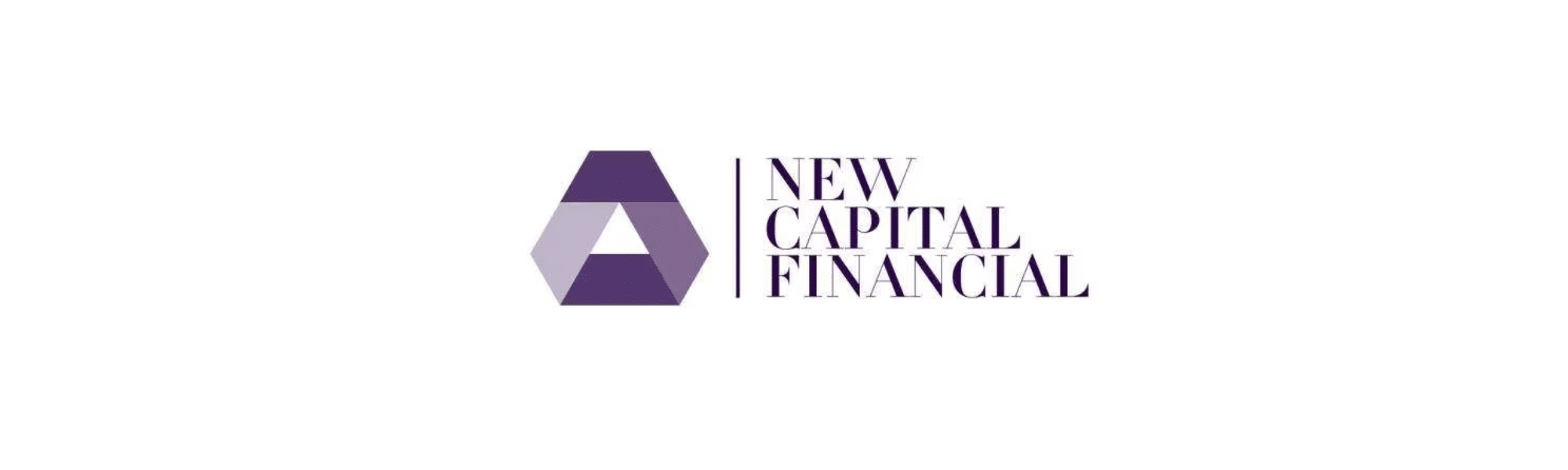 New Capital Financial logo featuring geometric purple design and company name text.