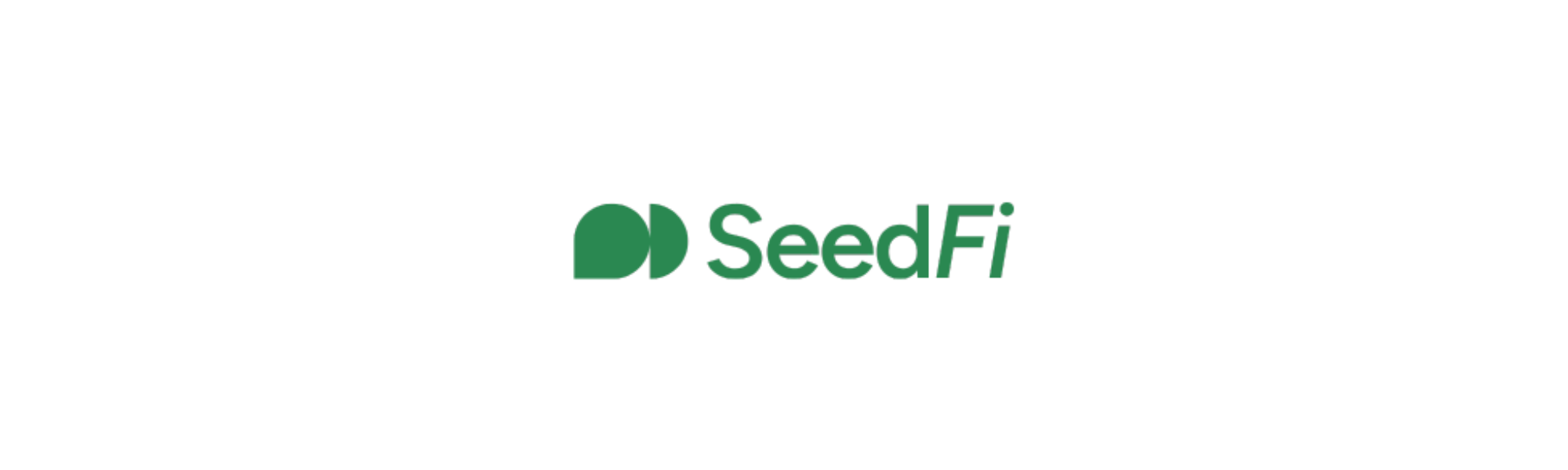 SeedFi company logo in green text with icon.