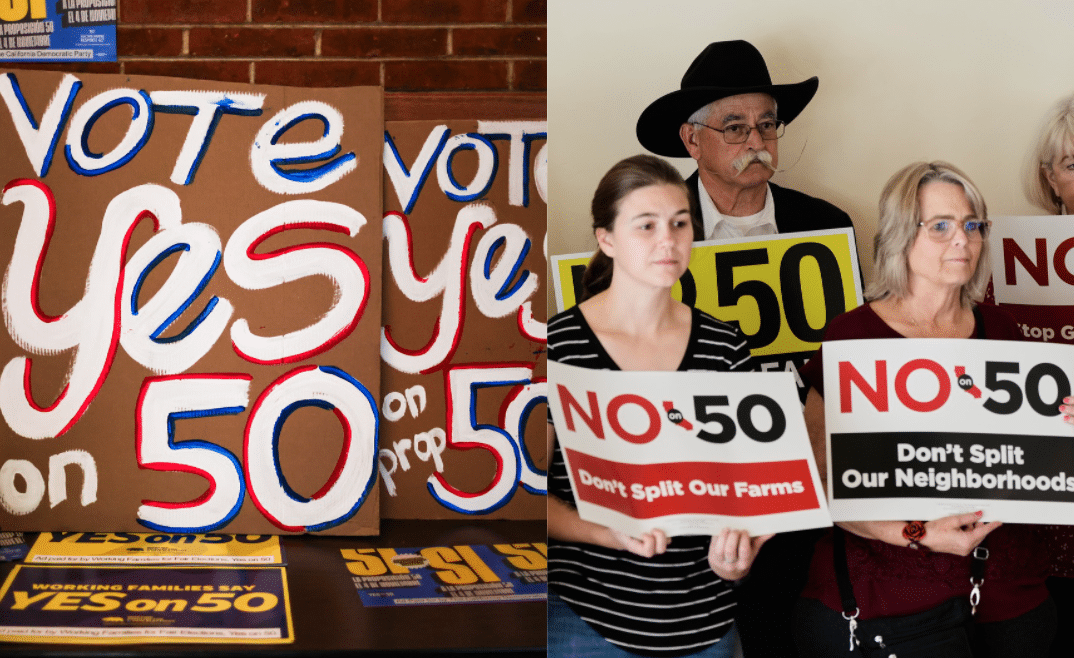 Kalifornische Wähler stimmen über den Vorstoß der Demokraten zur ...