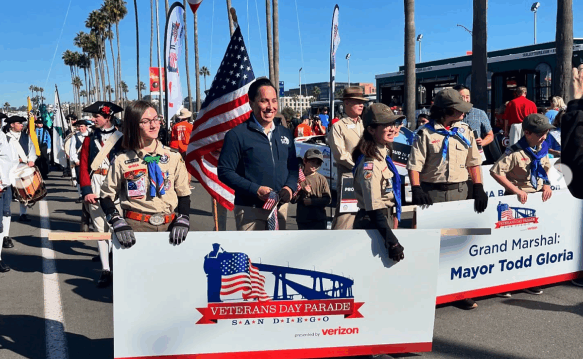 Todd Gloria Veterans Day parade