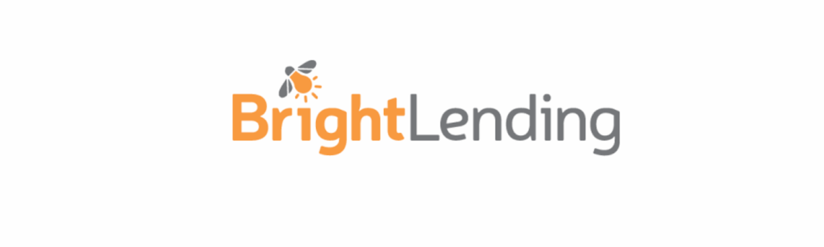 Bright Lending logo featuring an orange and gray bug-like light icon next to the company name.