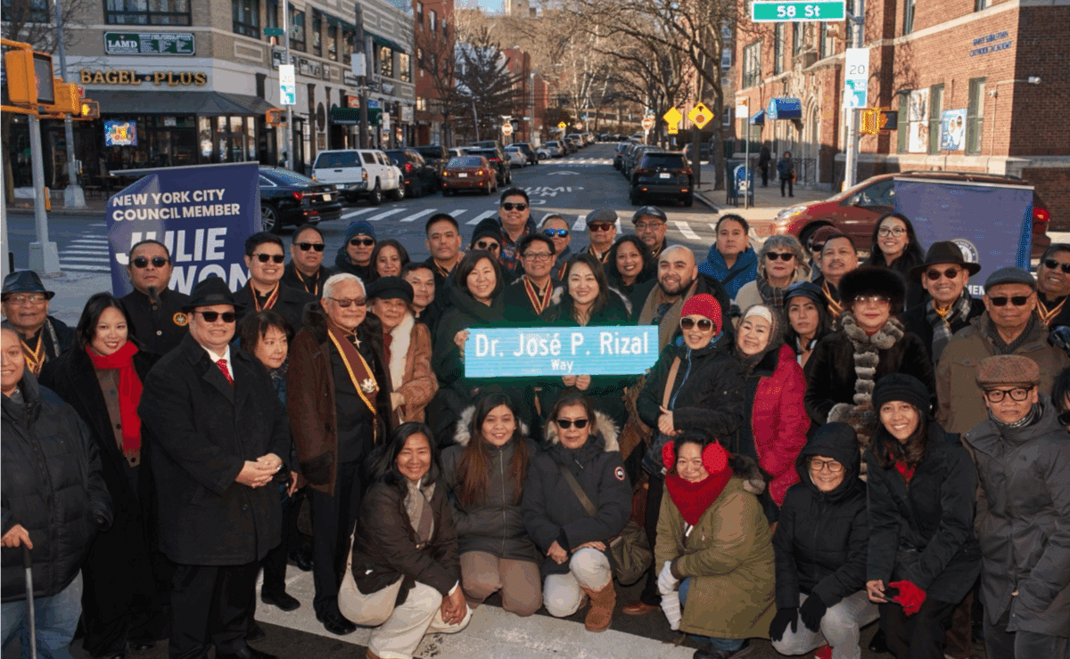 Rowi Rizal New York street named after José Rizal