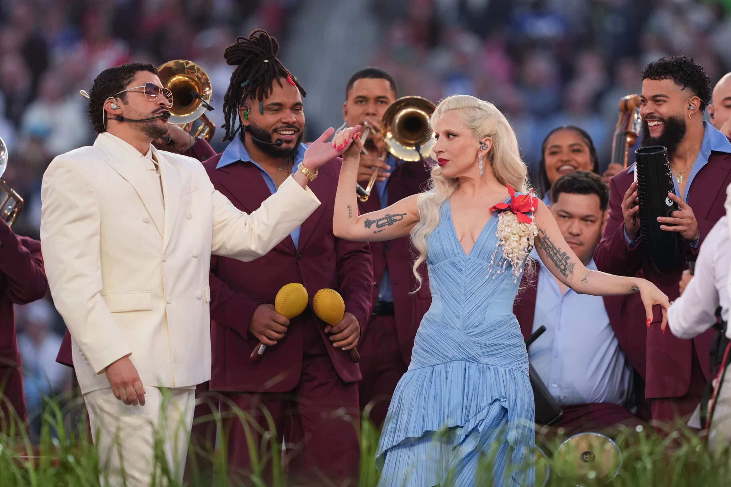Lady Gaga 'honored' to join Bad Bunny onstage at Super Bowl 60