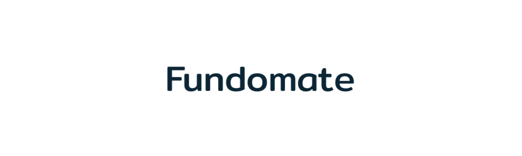 Official logo for Fundomate featuring the company name in a bold, dark navy sans-serif font.