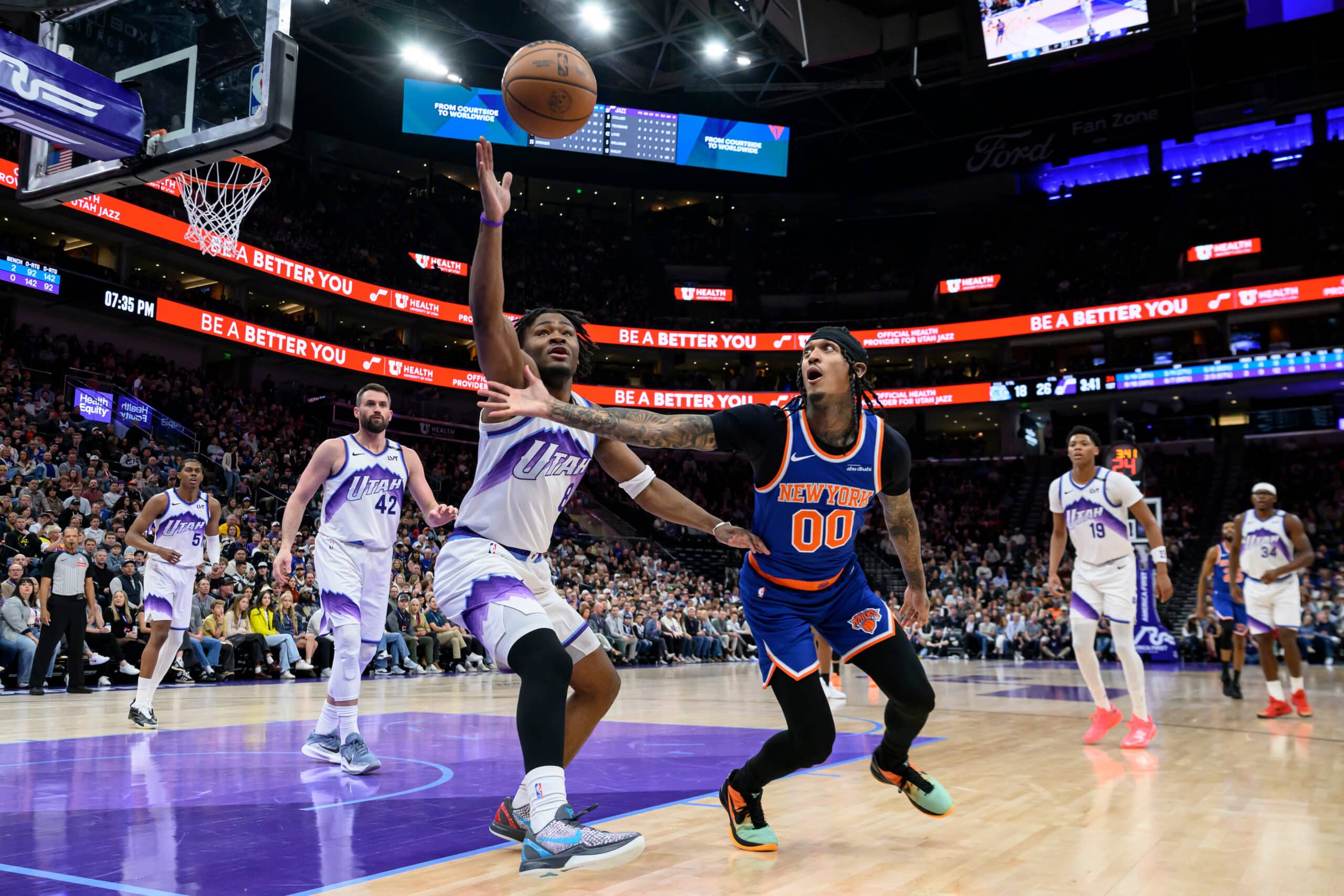 Fil-Am Jordan Clarkson makes emotional return to Utah as Knicks face Jazz