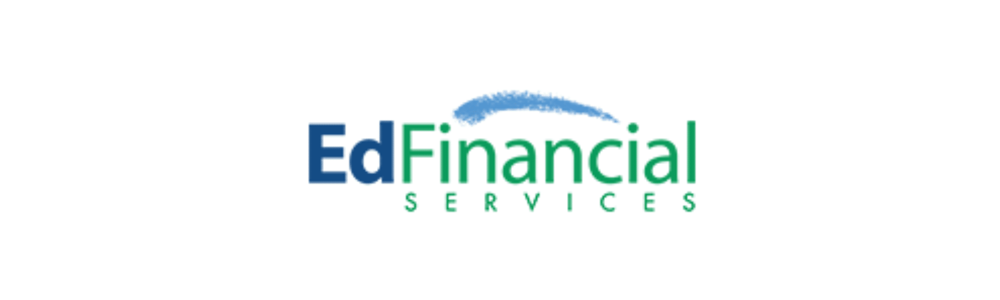 The EdFinancial Services logo featuring the company name in blue and green text with a stylized blue swoosh above the name.
