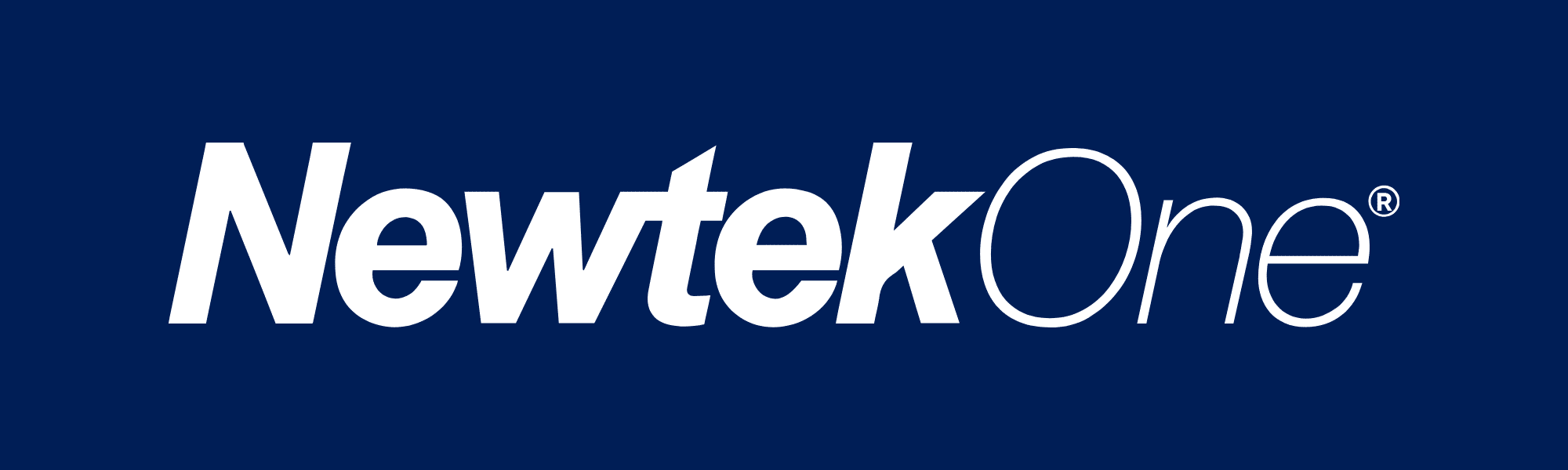 NewtekOne company logo in white on a navy background