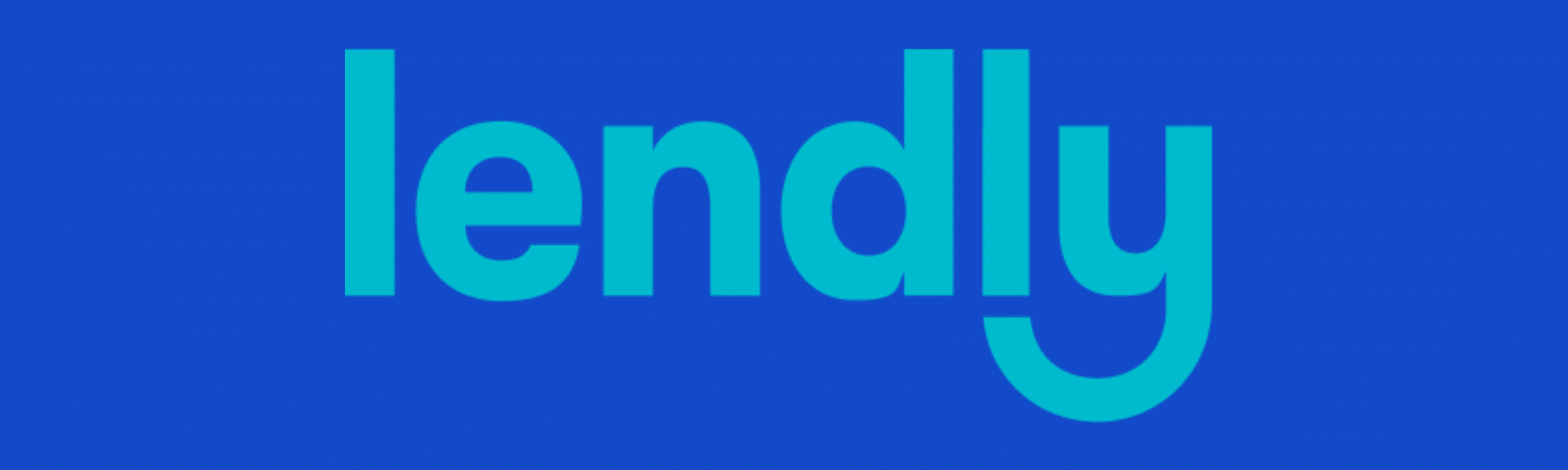 Lendly logo on a blue background