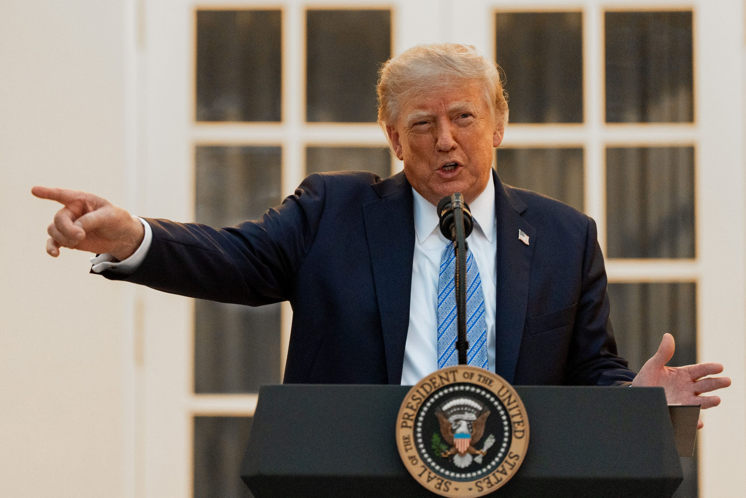 Press groups condemn Trump media ban as First Amendment violation